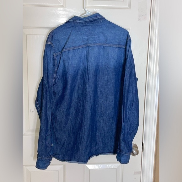 Vintage Red Camel Shirt /Blue/Denim Cotton Pearl Snaps Men's XL - Picture 8 of 9